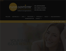 Tablet Screenshot of fleurdentistry.com